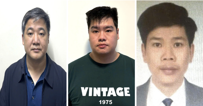 Một số bị can bị khởi tố trong vụ án. (Ảnh: Bộ Công an)