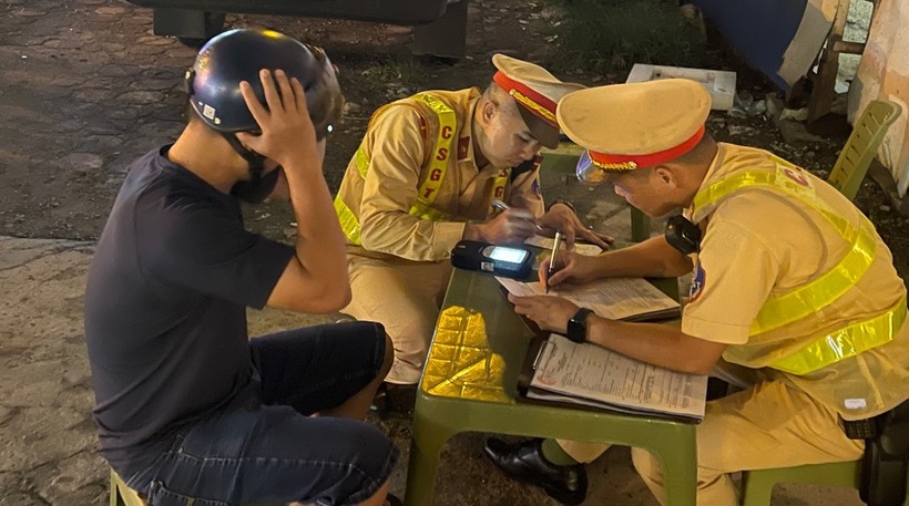 Lực lượng CSGT đã phát hiện và lập biên bản xử lý 189 trường hợp tài xế vi phạm nồng độ cồn.