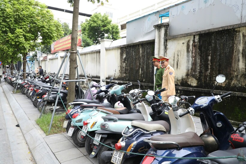Phòng CSGT TP Hà Nội đã huy động 41 Tổ công tác kiểm tra 122 bãi giữ xe.