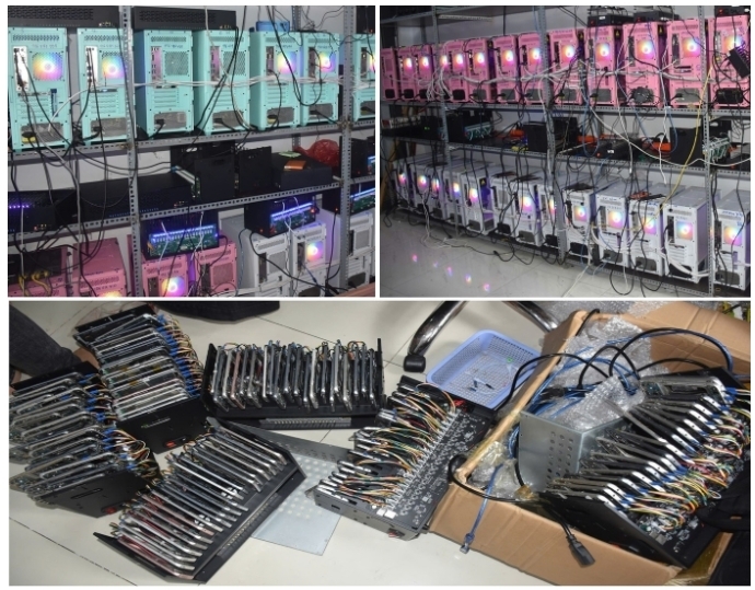 Hệ thống thiết bị của nhóm đối tượng. Ảnh: Tiền Phong