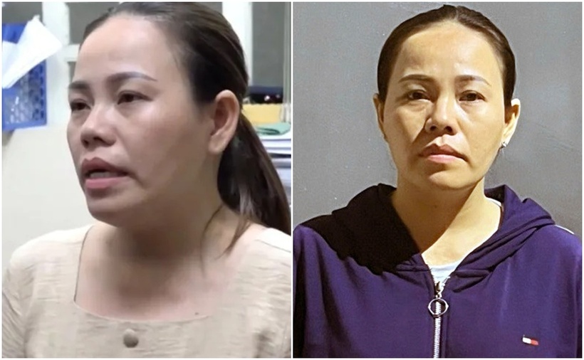 Nguyễn Thị Hồng Bích thời điểm bị bắt. (Ảnh: Cơ quan công an)