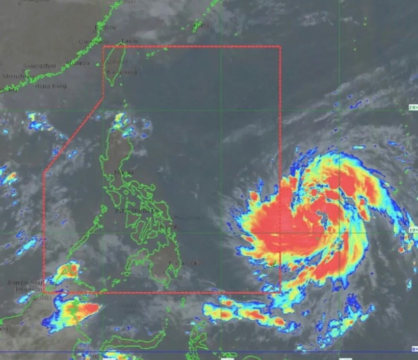 Vị trí bão Fung-wong vào sáng 7/11. (Ảnh: PAGASA)