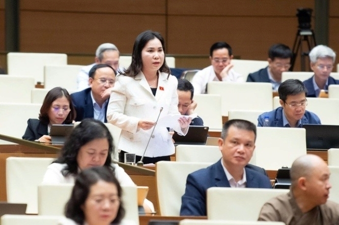 ĐBQH Lê Thị Ngọc Linh (Ảnh: Media Quốc hội).