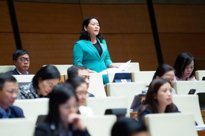 ĐBQH Lê Thị Thanh Lam (Ảnh: Media Quốc hội).