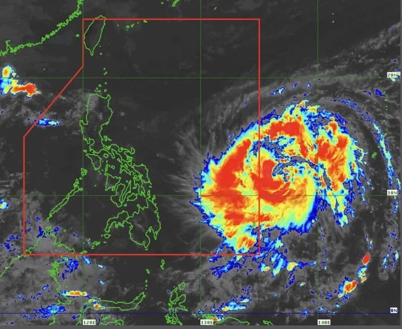 Vị trí của bão Fung-wong tính đến trưa 7-11. Ảnh: PAGASA