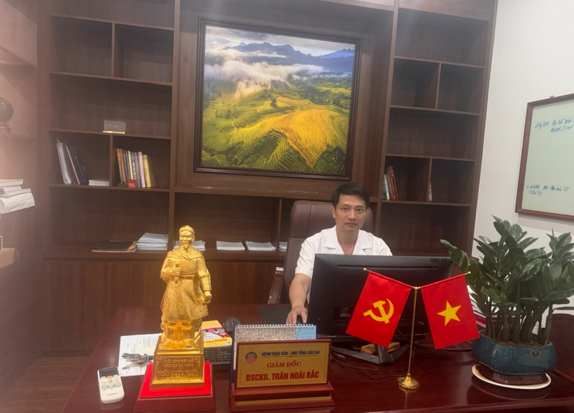 Giám đốc Bệnh viện Sản - Nhi tỉnh Lào Cai, Bác sĩ CKII Trần Hoài Bắc.