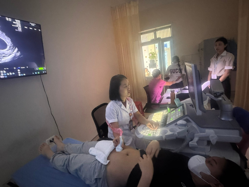 Phòng siêu âm tại Bệnh viện Sản - Nhi Lào Cai