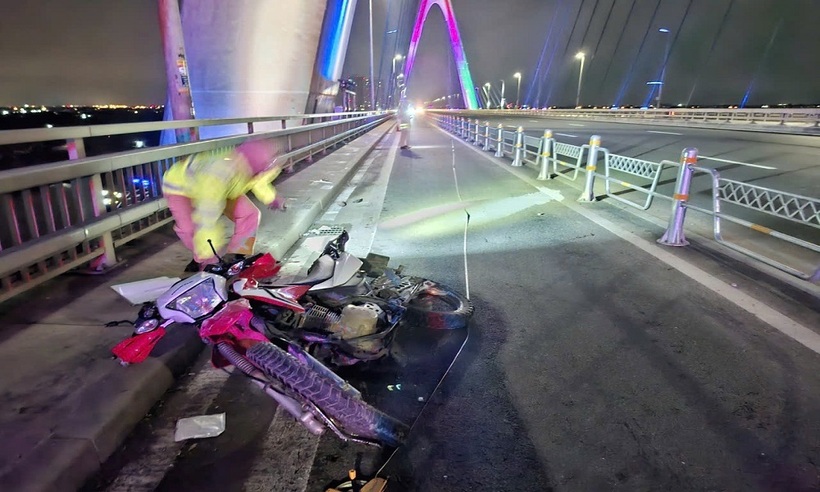 Hiện trường vụ TNGT.