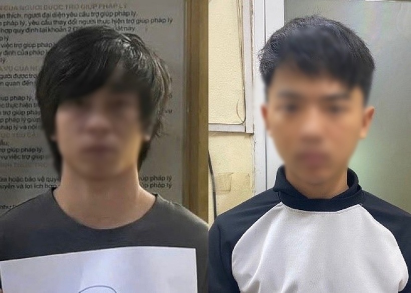 Đối tượng An và Huy. Ảnh: Dân Trí