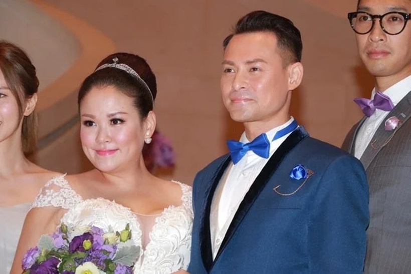 Diễn viên Hải Tuấn Kiệt và vợ. Ảnh: HK01.