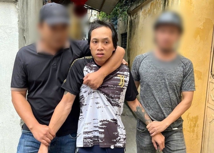 Nguyễn Đức Đại bị bắt. Ảnh: Công an Hải Phòng