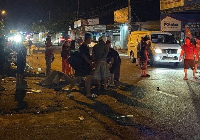 Hiện trường vụ tai nạn. Ảnh: Người lao động