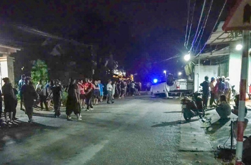 Hiện trường vụ tai nạn. Ảnh: Báo Tiền phong.