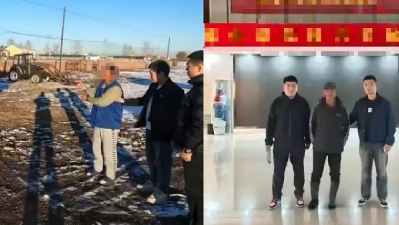 Người đàn ông trộm 10 con bò của hàng xóm để lấy tiền tặng quà cho hotgirl livestream. Ảnh: Khaosod.