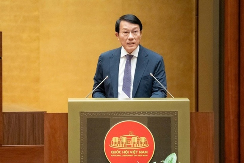 Bộ trưởng Bộ Công an Lương Tam Quang (Ảnh: Media Quốc hội).