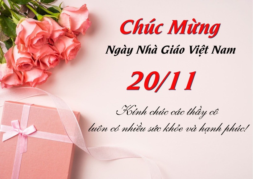 Những lời chúc hay và ý nghĩa dành tặng cho các thầy thầy/cô là một trong những điều không thể thiếu trong ngày 20/11. Ảnh minh họa