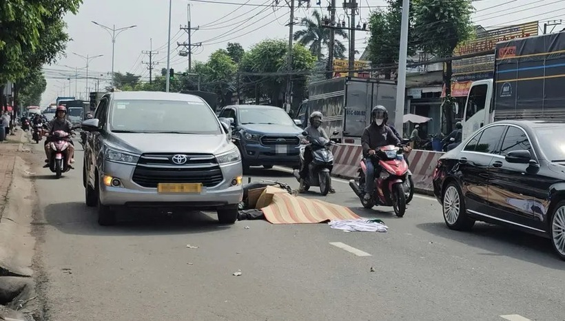 Hiện trường vụ tai nạn. Ảnh: PLO.