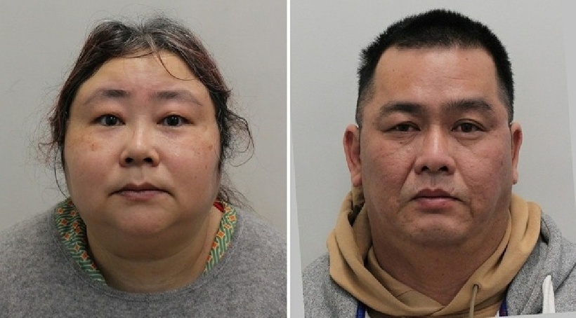 Qian Zhimin (trái) và đồng phạm Ling Seng Hok. Ảnh: Metropolitan Police.