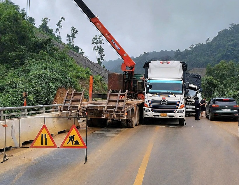 Hiện trường vụ tai nạn. Ảnh: Báo Công lý.
