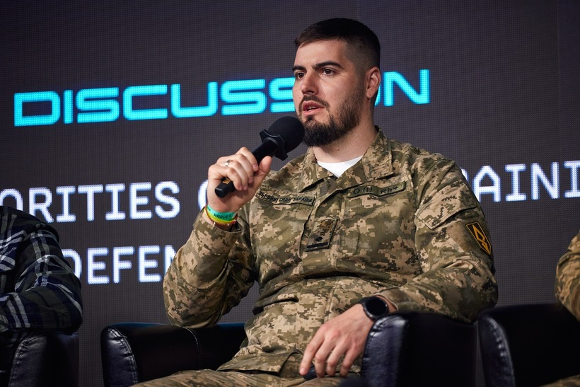 Ông Yurii Fedorenko, chỉ huy Trung đoàn Hệ thống Không người lái Độc lập số 429 của Ukraine. Ảnh: Euromaidan Press