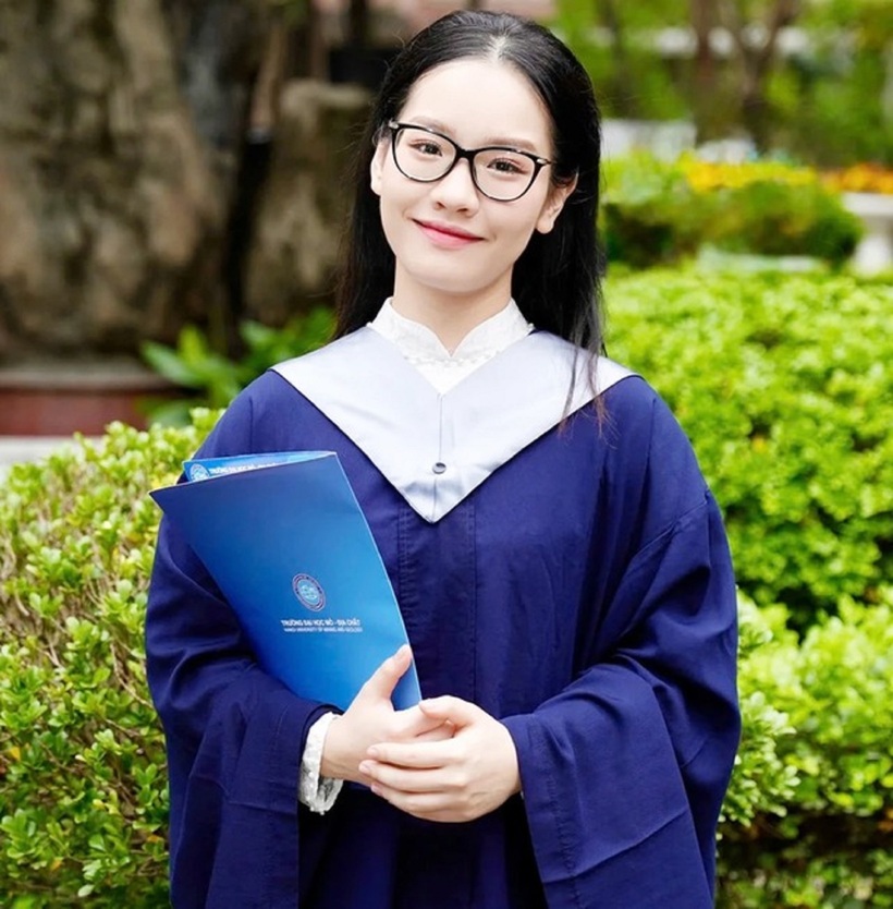 Lê Ái Minh, sinh viên ngành Quản lý đất đai, Trường Đại học Mỏ - Địa chất. Ảnh: Sức khỏe & Đời sống