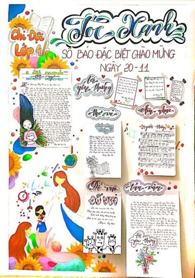 Những mẫu báo tường ngày Nhà giáo Việt Nam 20/11 đẹp, ý nghĩa - 5