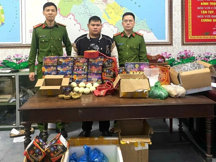 Đỗ Minh Trí tại cơ quan công an. (Ảnh: Công an Hà Tĩnh)