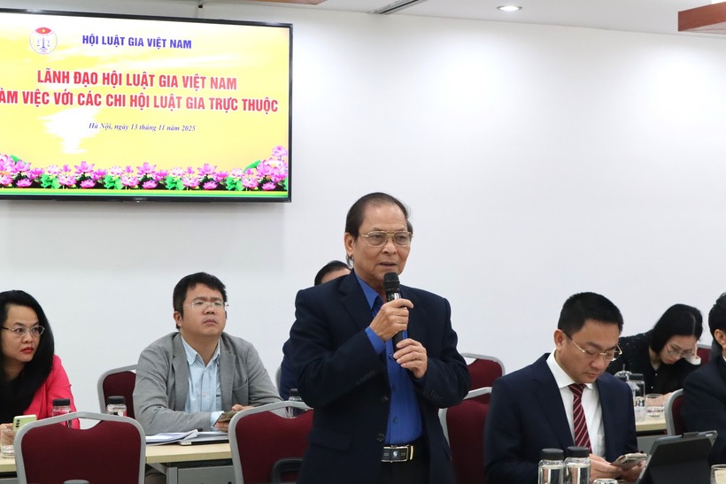 Thường trực Hội Luật gia Việt Nam làm việc với các Chi hội Luật gia trực thuộc - 5