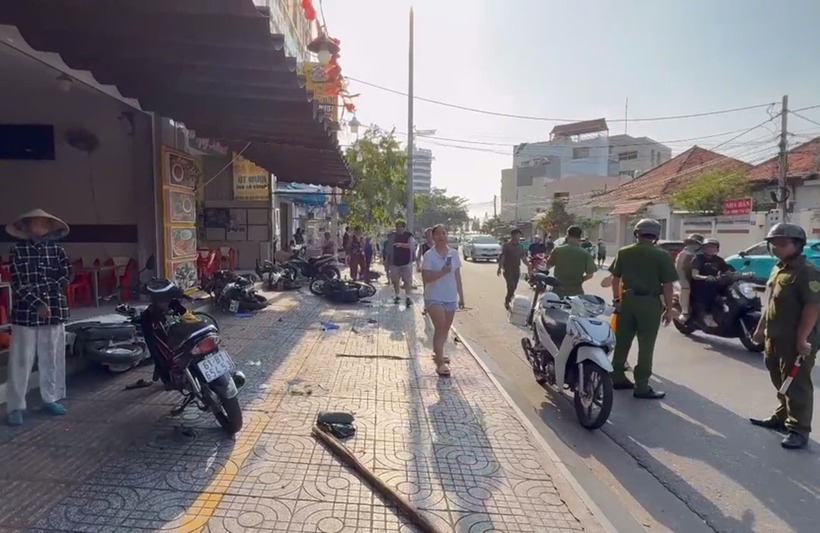 Hiện trường vụ tai nạn. Ảnh: Vietnamnet.