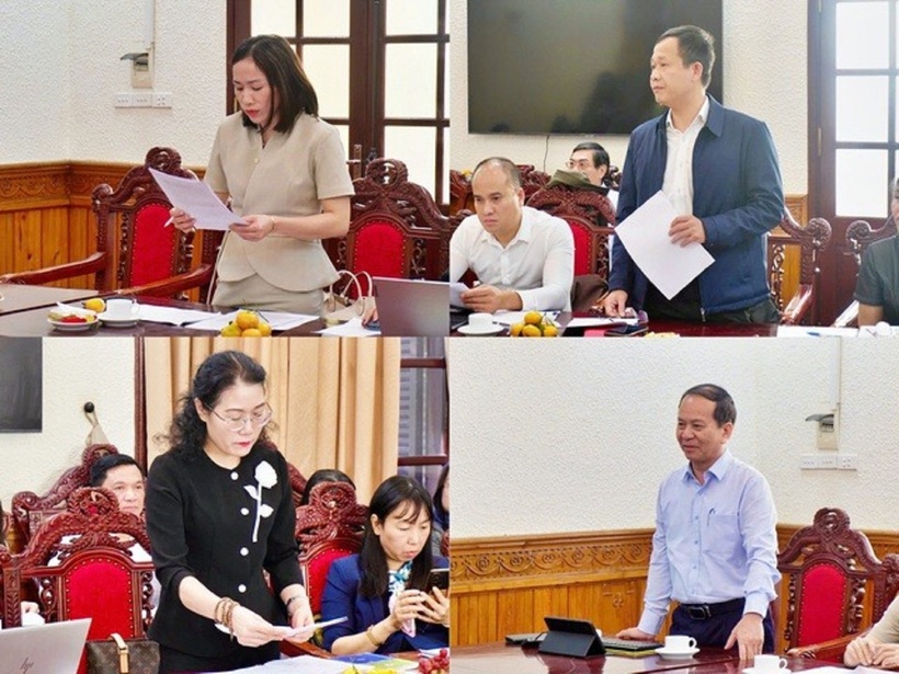 Các đại biểu tham gia đóng góp ý kiến tại cuộc họp.