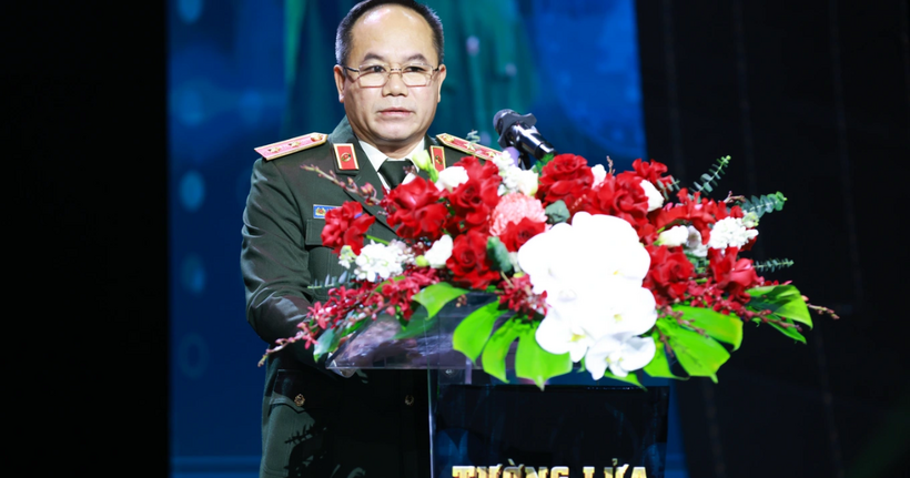 Trung tướng Nguyễn Thanh Tùng, Giám đốc Công an TP Hà Nội, phát biểu tại họp báo.