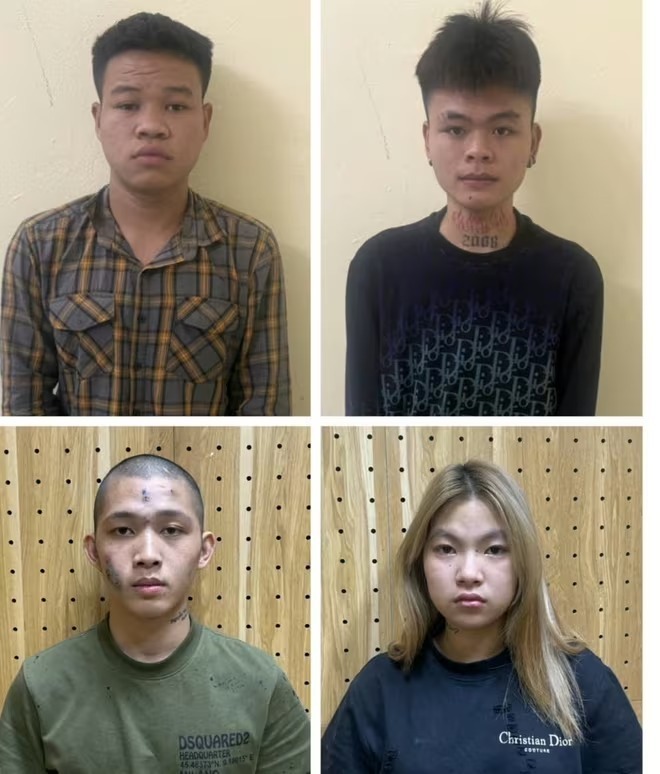 Các đối tượng trong vụ án. (Ảnh: Công an tỉnh Bắc Ninh)