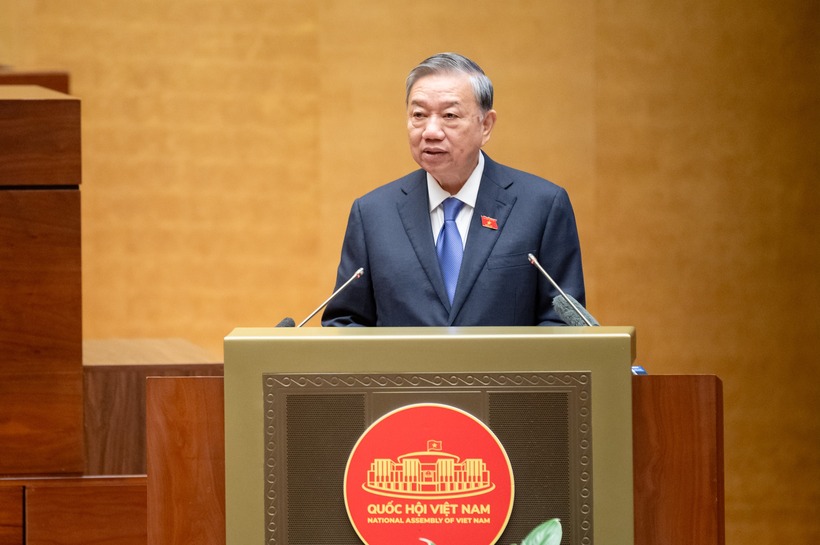 Tổng Bí thư Tô Lâm phát biểu chỉ đạo Hội nghị (Ảnh: Phạm Thắng).