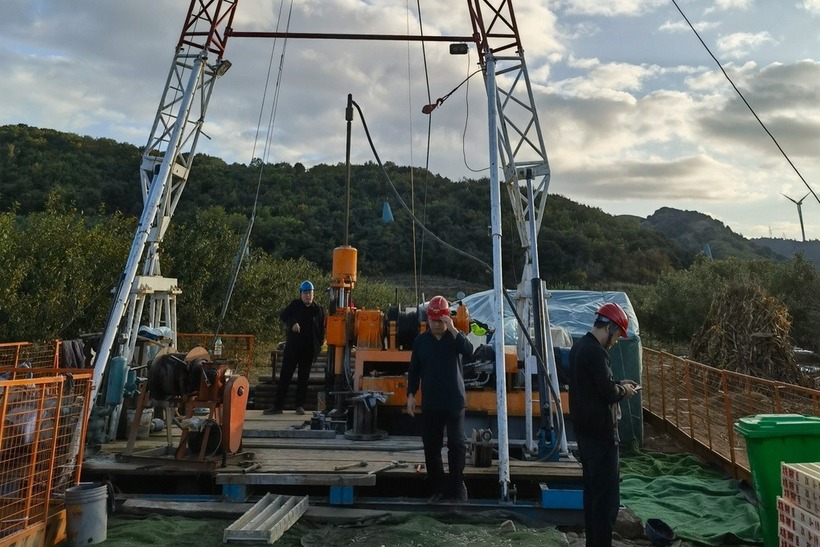 Các hoạt động tại mỏ vàng ở tỉnh Liêu Ninh, đông bắc Trung Quốc ngày 14/11. Ảnh: CGTN