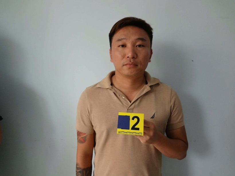 Nguyễn Tuấn Anh tại cơ quan công an. Ảnh: Vietnamnet.