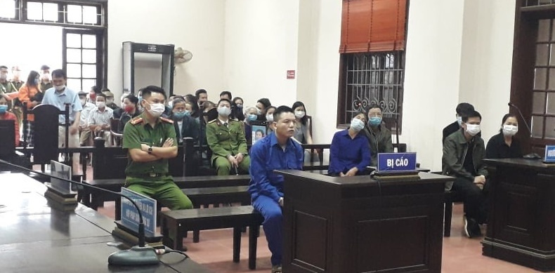 Bị cáo Phạm Thanh Thiện tại phiên tòa sơ thẩm. (Ảnh: Dân Việt)