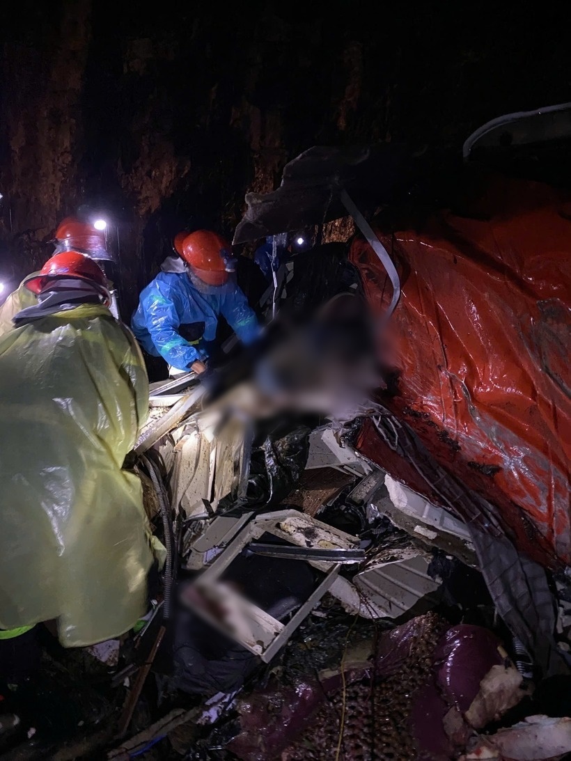 Hiện trường vụ tai nạn. Ảnh: Vnexpress.