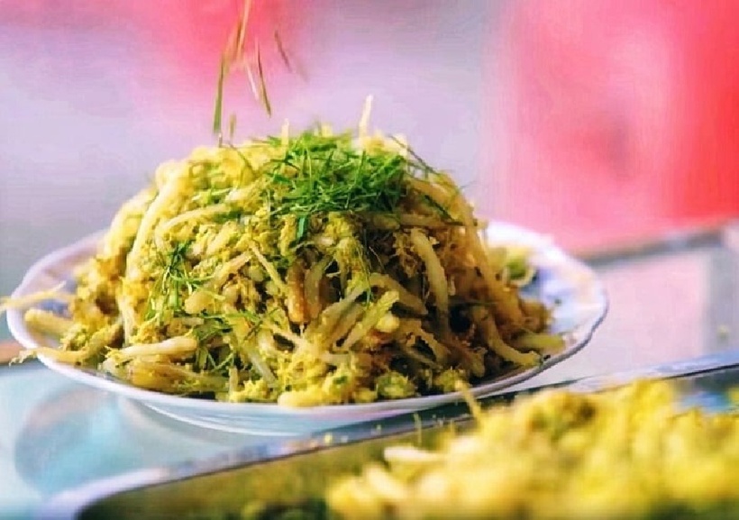 Món giá bể xào Hải Phòng không chỉ đơn giản mà còn rất dễ thưởng thức.