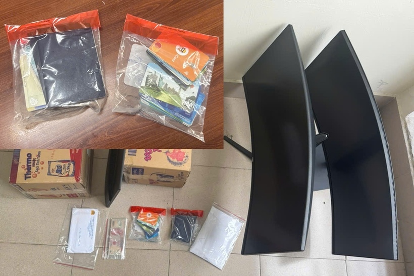 Các tang vật trong vụ án gồm thiết bị máy tính, GSM, sim điện thoại, thẻ ngân hàng...