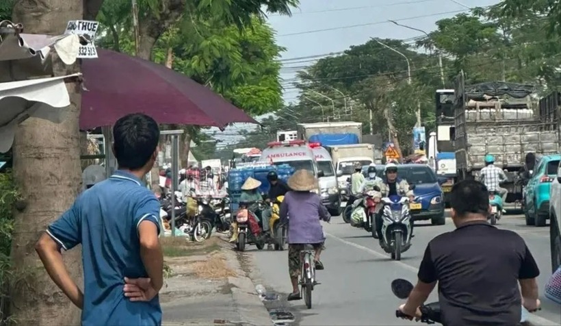 Khu vực gần hiện trường vợ chồng chủ tiệm tạp hóa ở Tây Ninh chết bất thường. Ảnh: Pháp luật TP.HCM