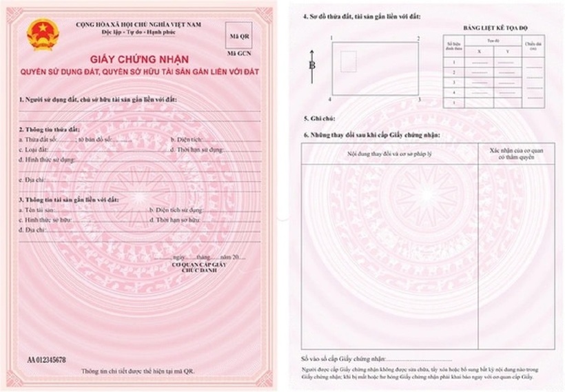 Điểm khác biệt giữa mẫu sổ đỏ cũ với mẫu sổ đỏ mới - 1