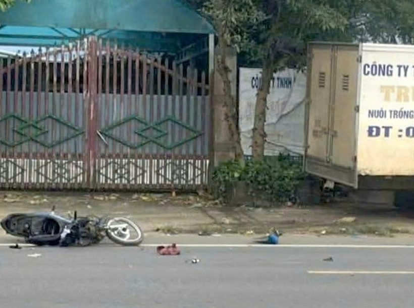 Hiện trường vụ tai nạn. Ảnh: Báo Lao động.