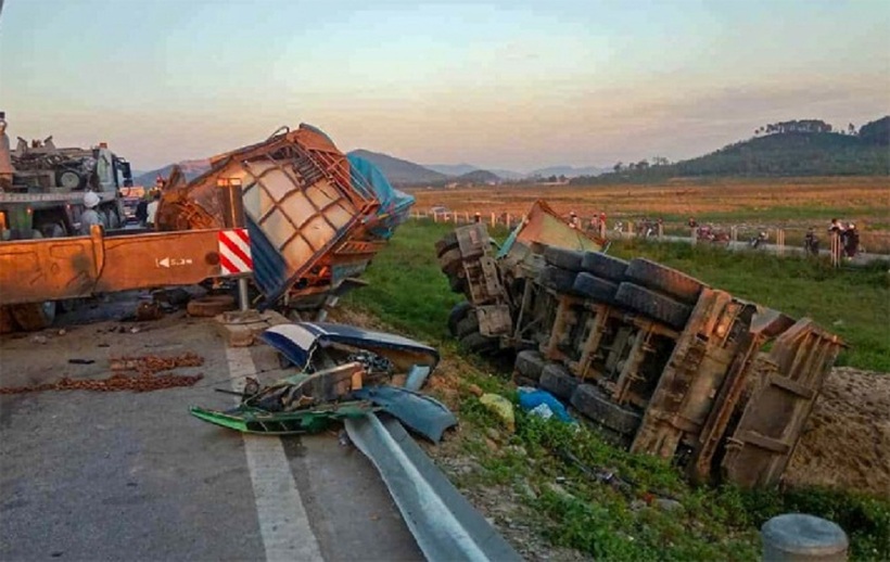 Hiện trường vụ tai nạn. Ảnh: VnExpress