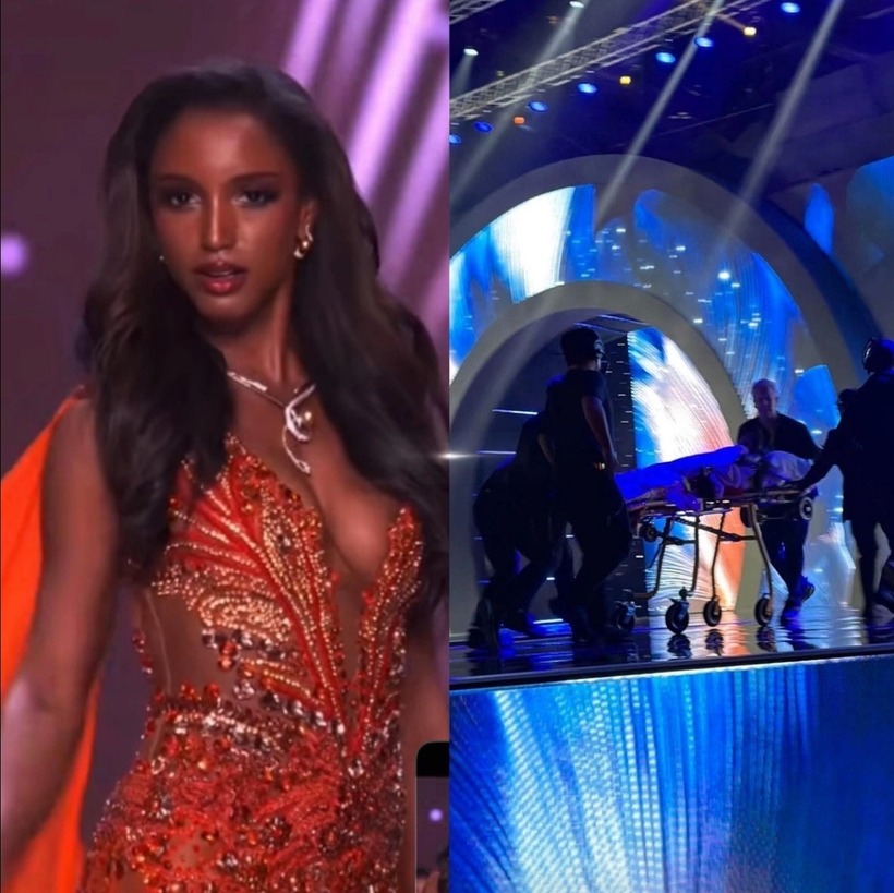 Người đẹp Jamaica gặp sự cố hy hữu tại Bán kết Miss Universe 2025.