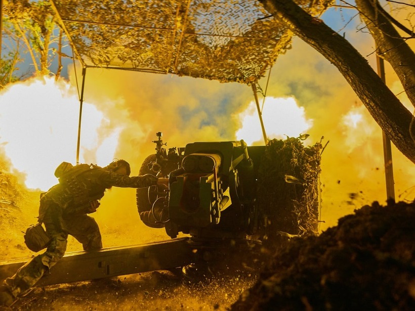 Tư lệnh Vệ binh Quốc gia Ukraine Oleksandr Pivnenko Nga hiện vẫn có lợi thế về nhân lực. Ảnh: Guardian