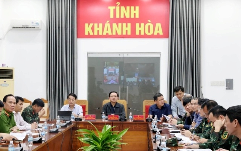 Đầu cầu tỉnh Khánh Hòa có sự tham dự của Phó Thủ tướng Hồ Quốc Dũng (Ảnh: VGP).