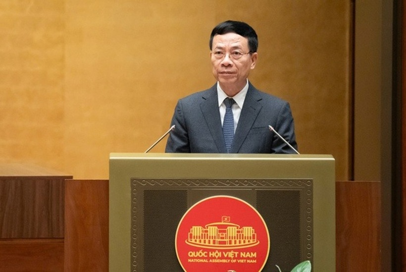 Bộ trưởng Bộ Khoa học và Công nghệ Nguyễn Mạnh Hùng (Ảnh: Media Quốc hội).