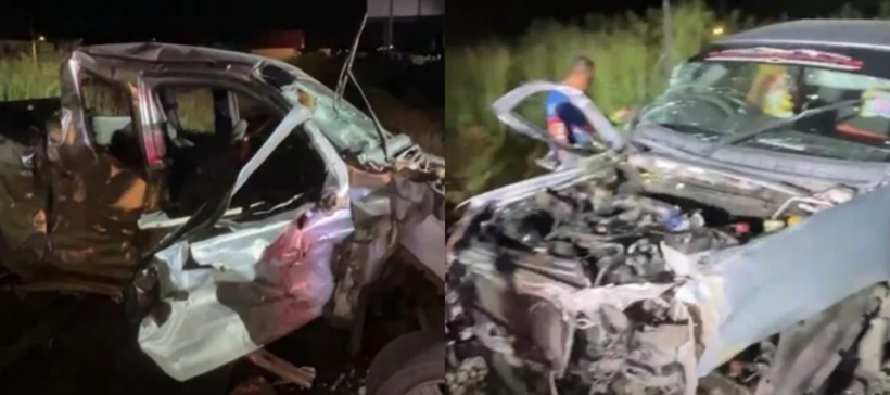 Hiện trường vụ tai nạn.