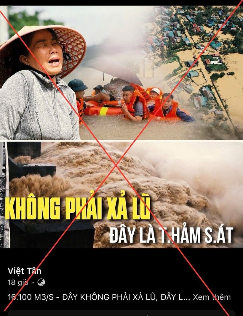 Thông tin lan truyền sai sự thật. (Ảnh: Bộ Công an)