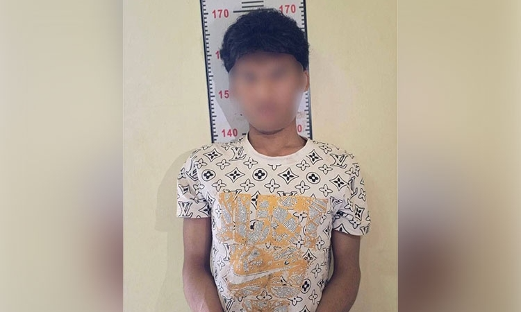 Nghi phạm đã bị bắt chỉ vài giờ sau vụ phóng hỏa nhà vợ. Ảnh: KHMER TIMES